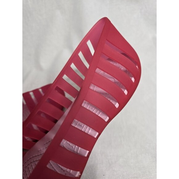 Crocs Adrina II Closed Toe Slip On Jelly Flats Women’s Size 9 Ballet Shoes Pink - Picture 5 of 10